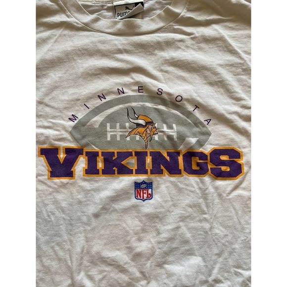 Vintage 00's Minnesota Vikings LS Puma Tee - Picture 2 of 3